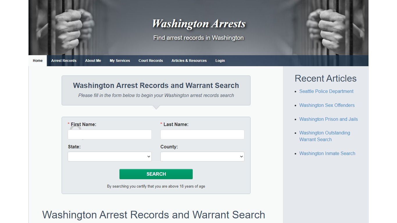 Washington Arrests